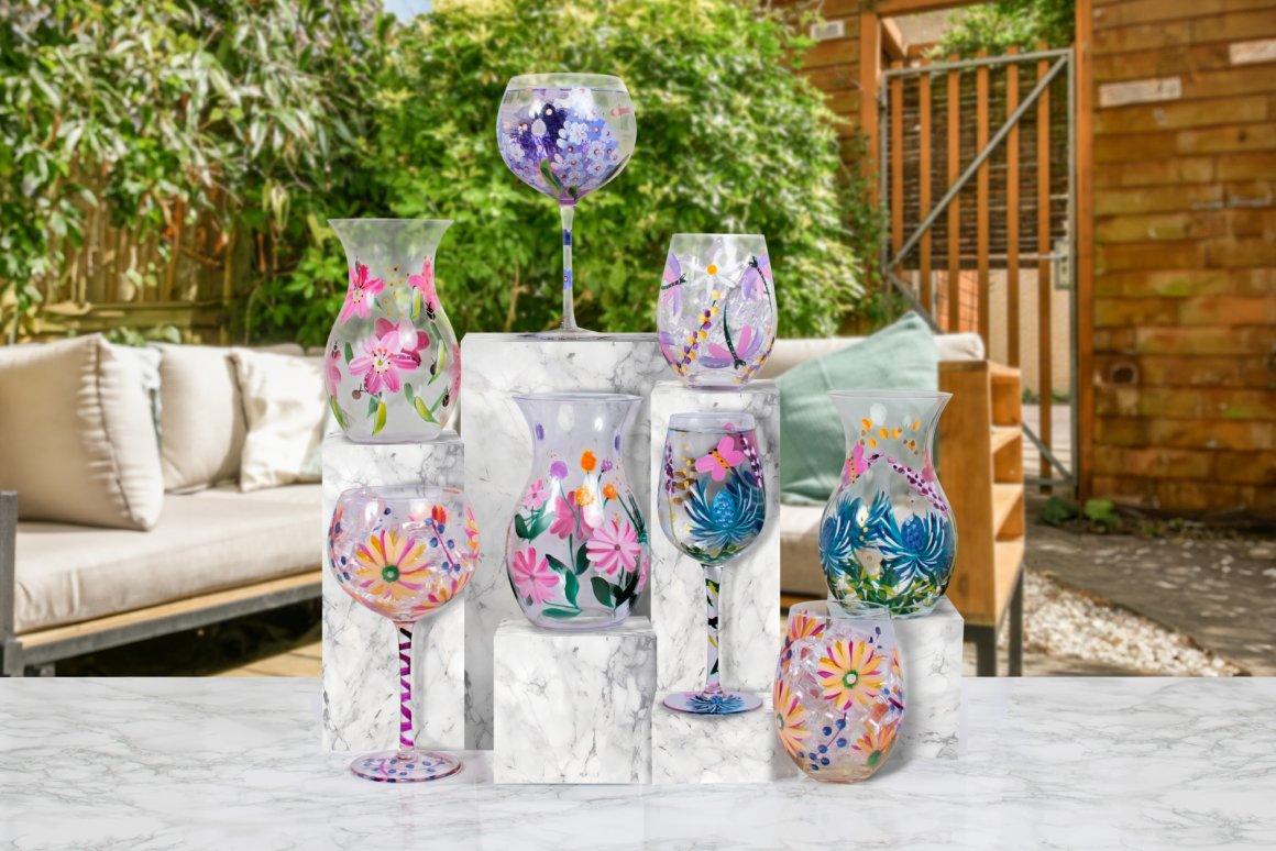 Handpainted Glass by Lynsey Johnstone