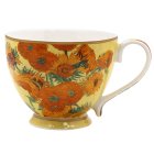 VAN GOGH SUNFLOWERS FOOTED MUG