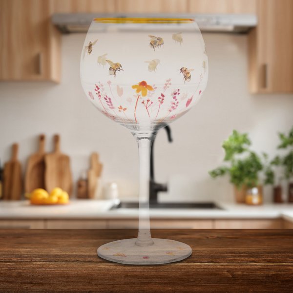 BUSY BEES GIN GLASS