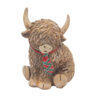 HIGHLAND COW TARTAN TIE