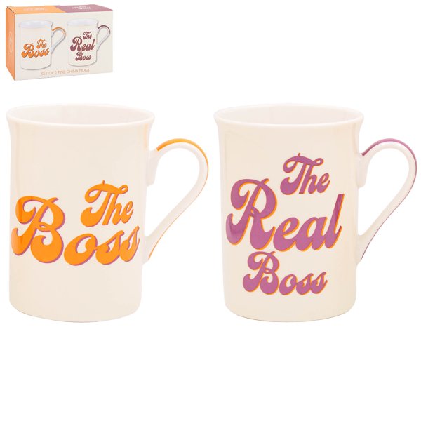 BOSS & REAL BOSS MUGS SET 2
