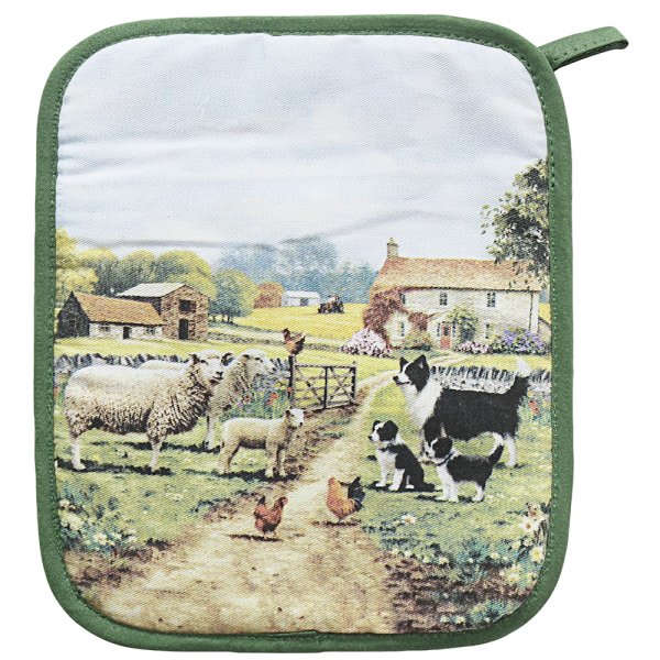 COLLIE & SHEEP POT HOLDER