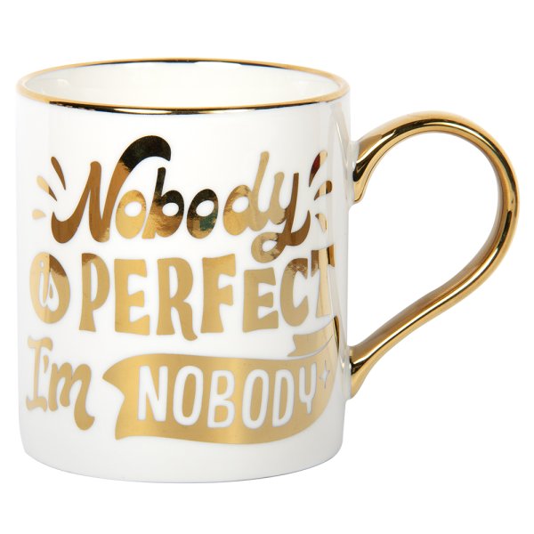 NOBODY PERFECT GLD EDITION MUG