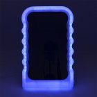 LED WAVE MIRROR WITH REMOTE
