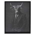WALL ART HIGHLAND COW IN SUIT