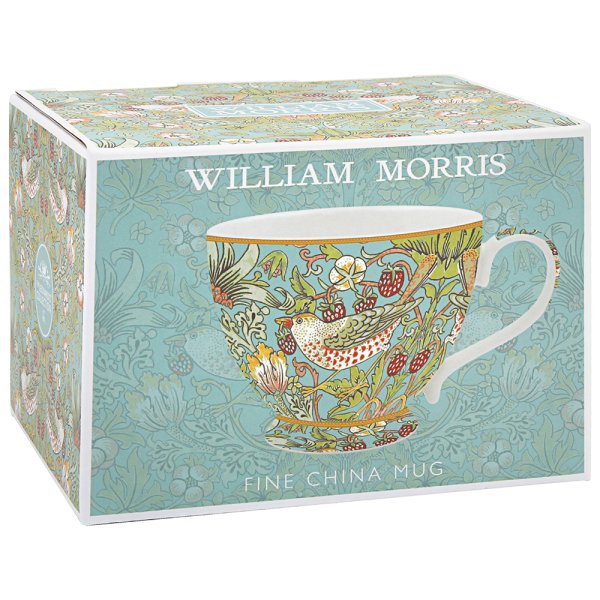 STRAWBERRY THIEF FOOTED MUG