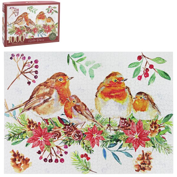 WINTER ROBINS WOODEN PUZZLE