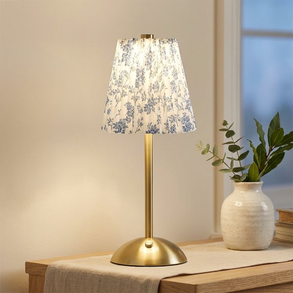 LED TOUCH LAMP-DUSKY FLORAL