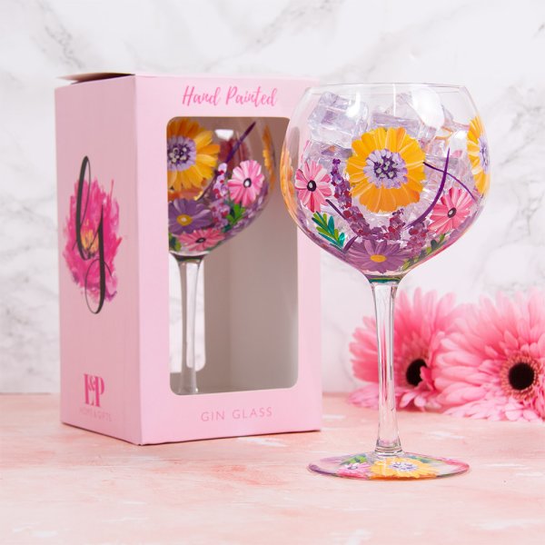 SUNFLOWERS GIN GLASS