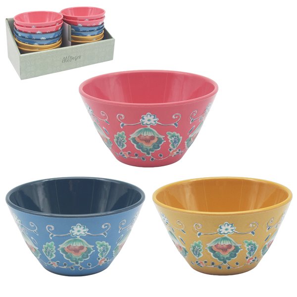 TUSCANY MELAMINE BOWL 3ASST