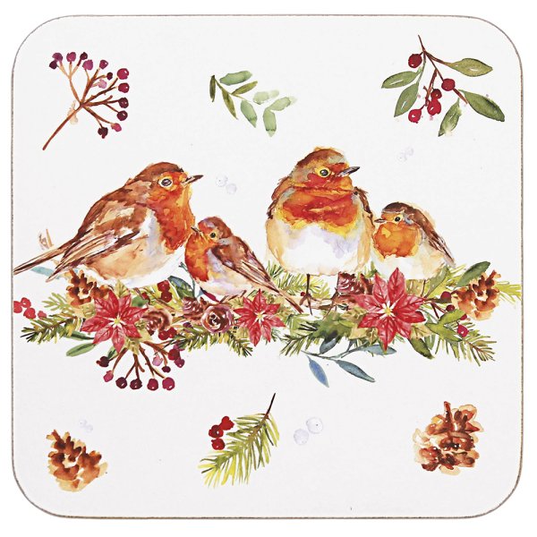WINTER ROBINS COASTERS
