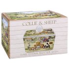 COLLIE & SHEEP BUTTER DISH