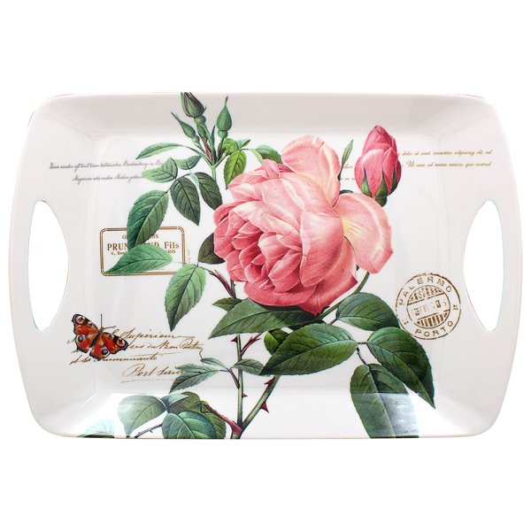 REDOUTE ROSE TRAY LARGE