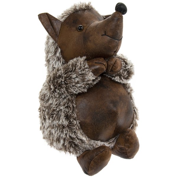 FAUX LEATHER HEDGEHOG DOORSTOP