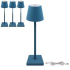 RECHARGABLE TOUCH LAMP BLUE