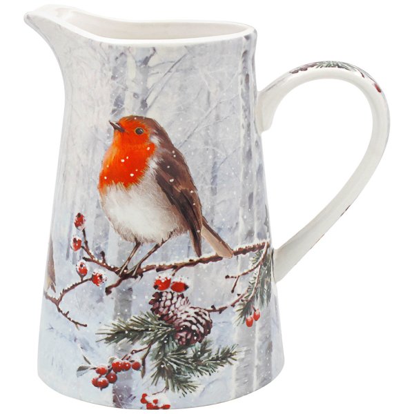 CHRISTMAS ROBINS JUG