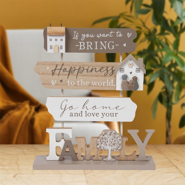 FAMILY STANDING PLAQUE