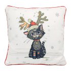 KITTEN ANTLERS CUSHION