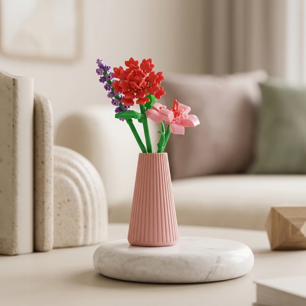 MINIBRICKS FLOWERS IN VASE