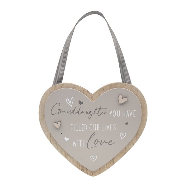 HEART PLAQUE GRANDDAUGHTER