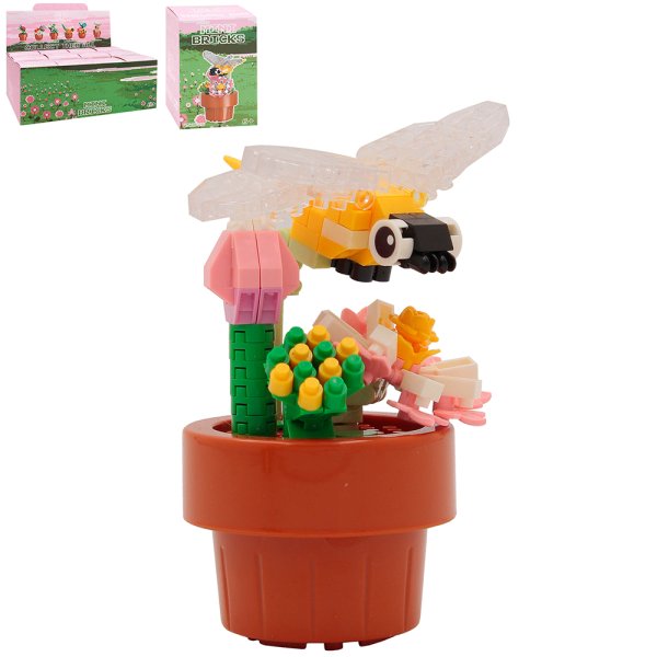 MINIBRICKS FLOWER WITH DRAGFLY