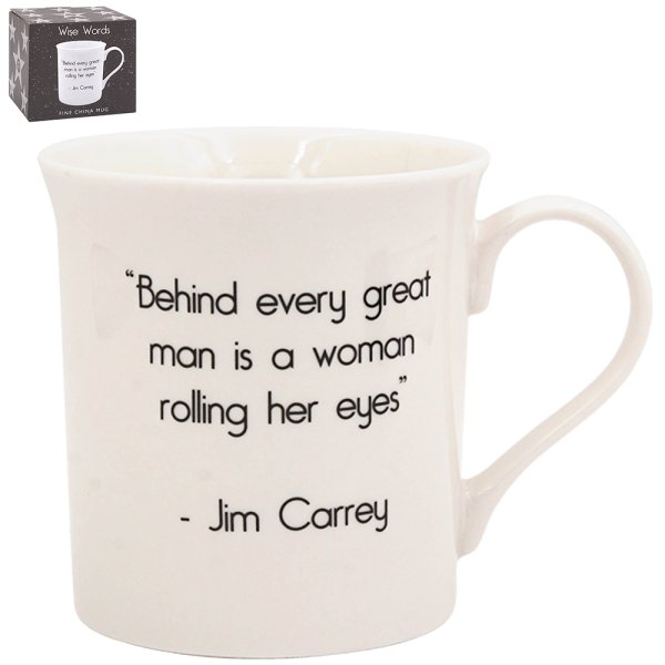 BEHIND EVERY GREAT MAN MUG