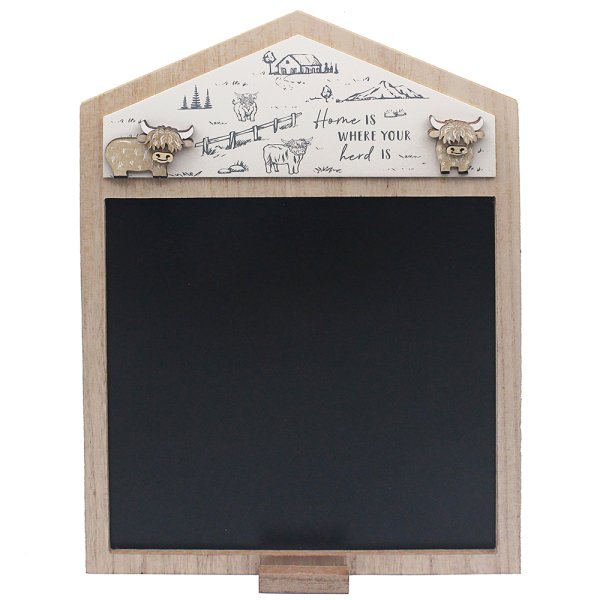 HIGHLAND COW BLACKBOARD