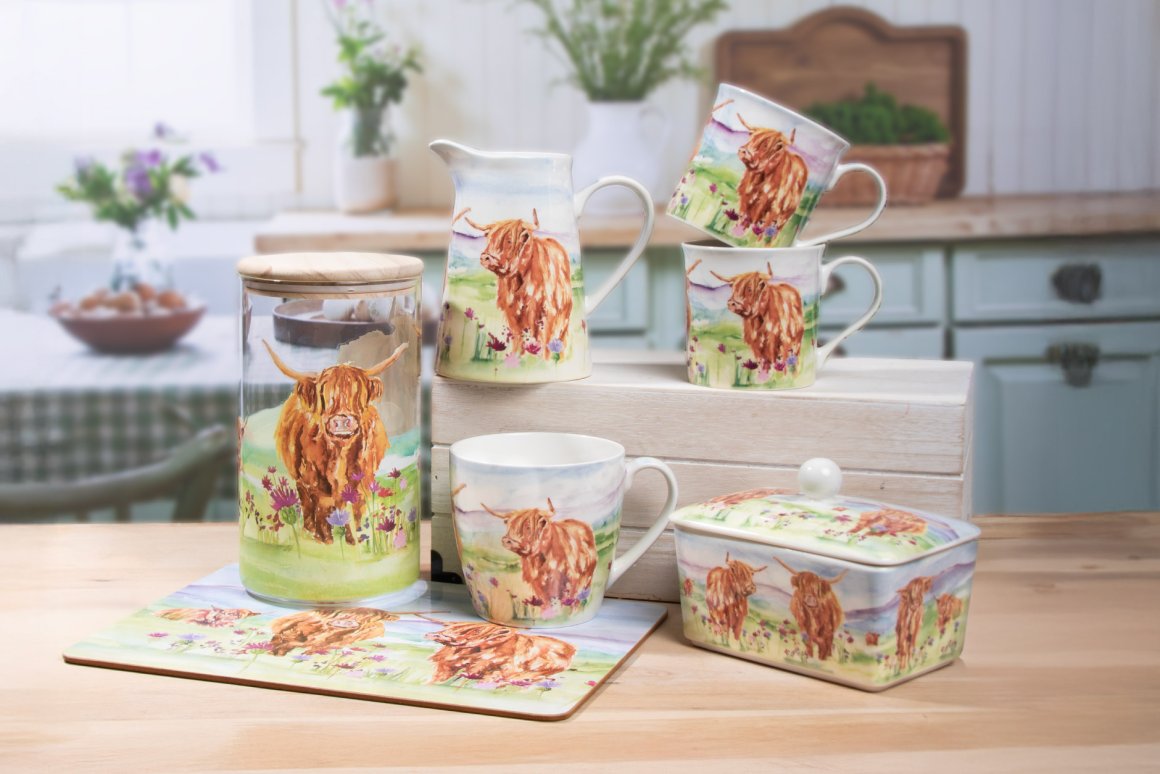 Highland Cow Housewares by Jennifer Rose