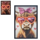 LED PAINTING-HIGHLAND COW