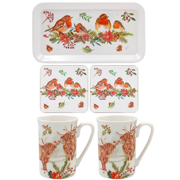 WINTER ROBINS 5 PC GIFT SET