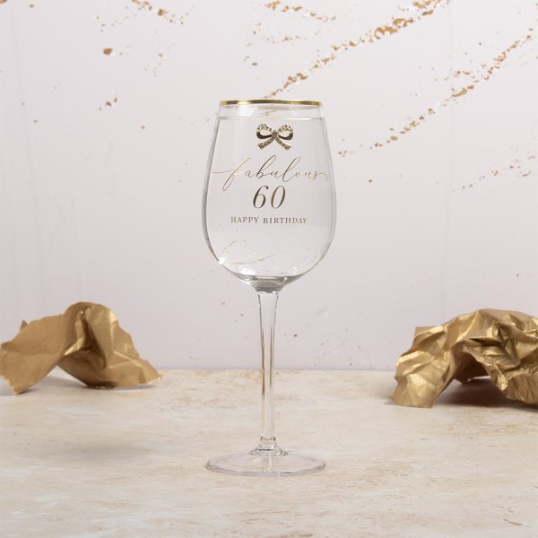 MADELAINE 60TH WINE GLASS