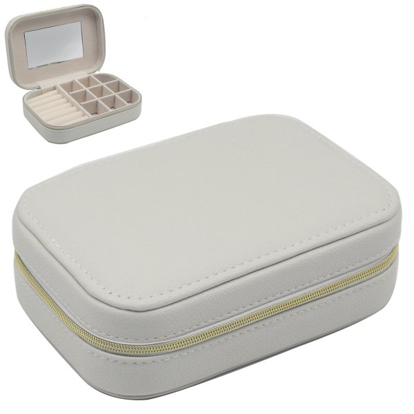 JEWELLERY BOX SQ WHITE