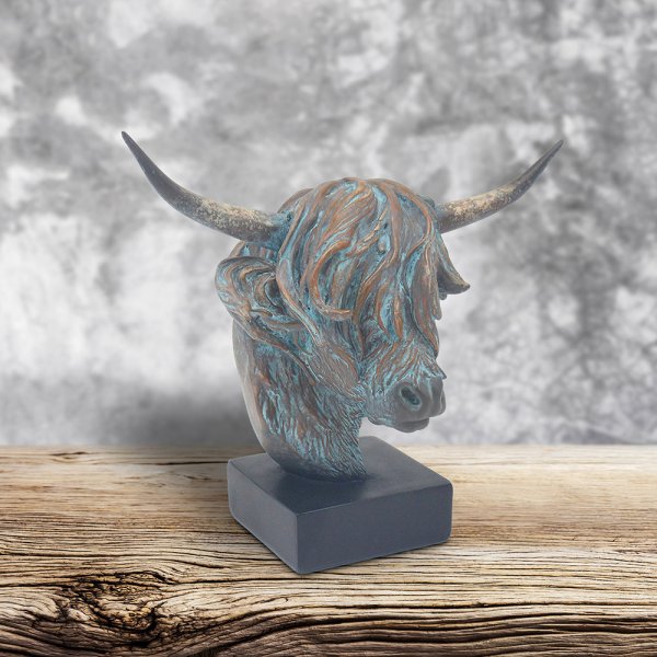 HIGHLAND COW BUST SMALL