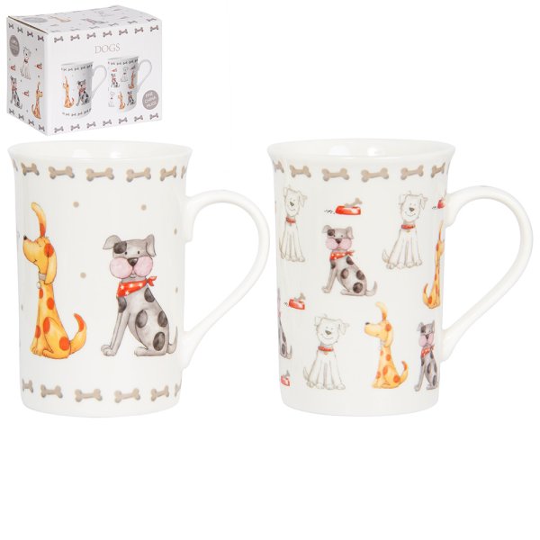 FAITHFUL FRIENDS DOG MUG SET 2
