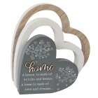 HOME 3D HEART PLAQUE