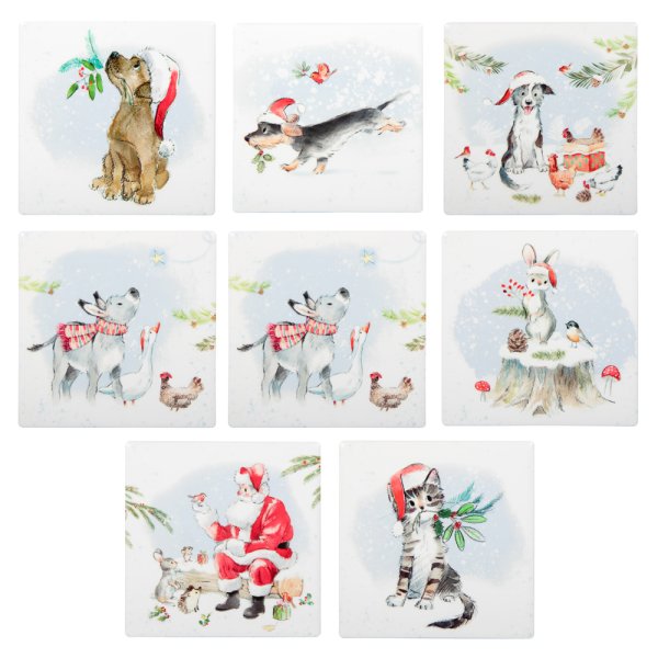 PAPER SHED COASTERS 8 ASST