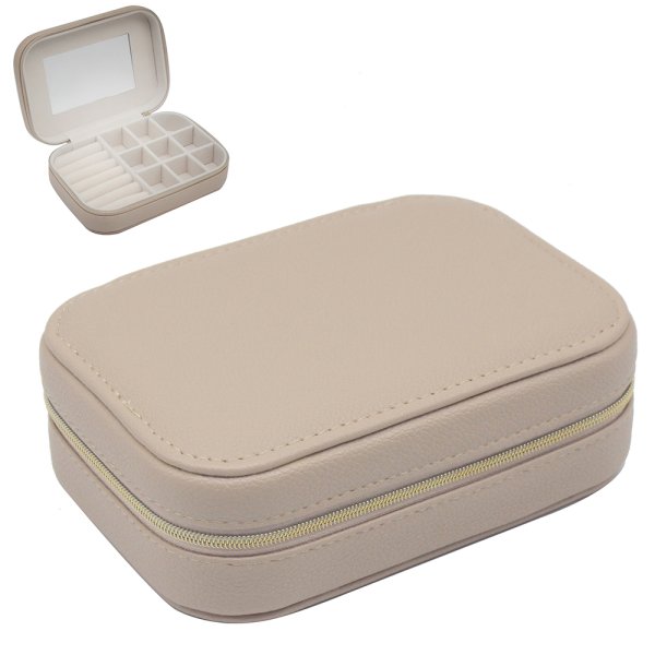 JEWELLERY BOX SQ BEIGE
