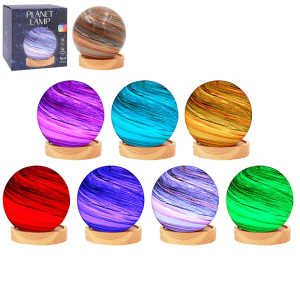 COSMIC PLANET LAMP BROWN 12CM