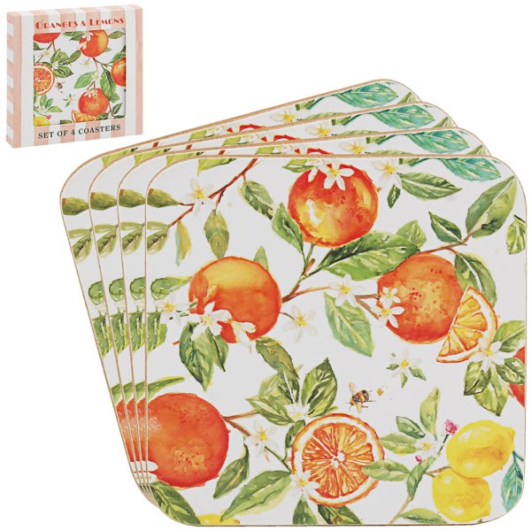 ORANGES & LEMONS COASTERS S4