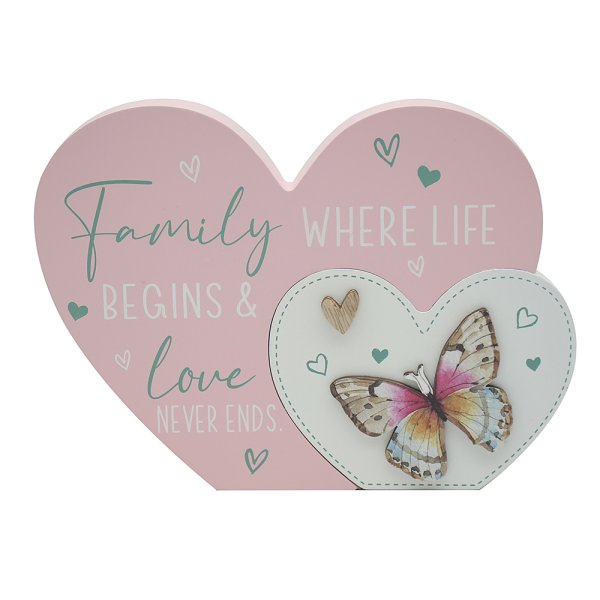 "FAMILY" HEART PLAQUE