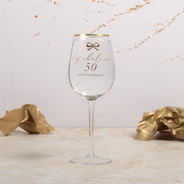 MADELAINE 50TH WINE GLASS
