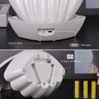 SEASHELL GLITTER LAMP WHITE