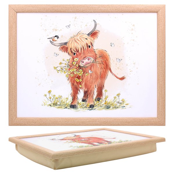 HIGHLAND COW LAPTRAY