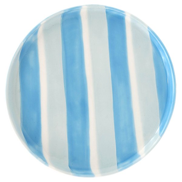 STRIPES PLATE BLUE&LIGHT BLUE