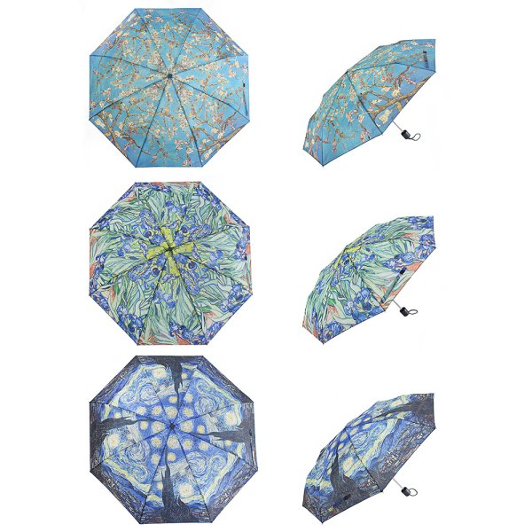 FOLDING UMBRELLA VAN GOGH 3ASS