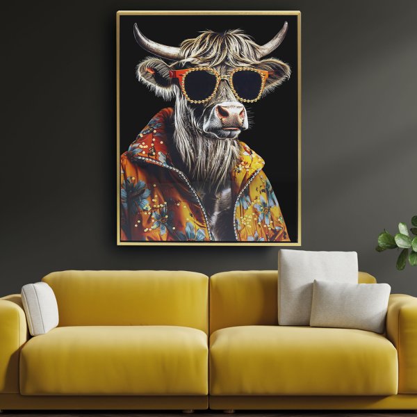 HIGHLAND COW WALL ART