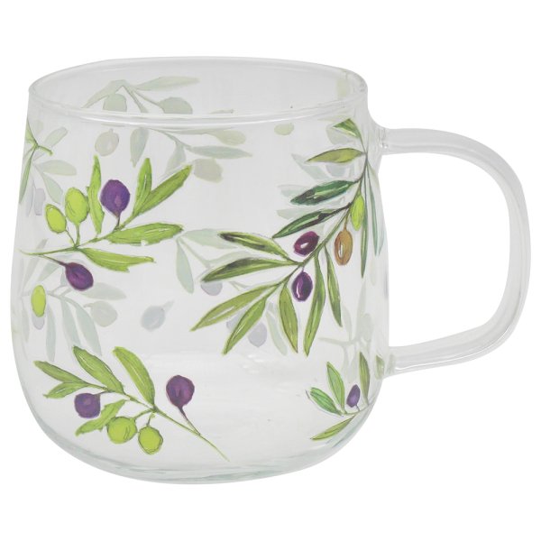 OLIVE GLASS MUG