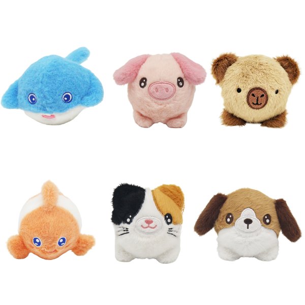 BOUNCY ANIMAL BALL 6 ASST