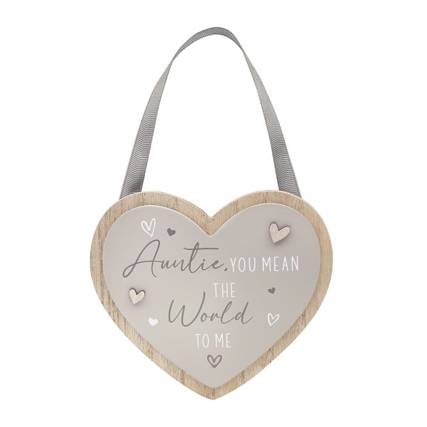 HEART PLAQUE AUNTIE