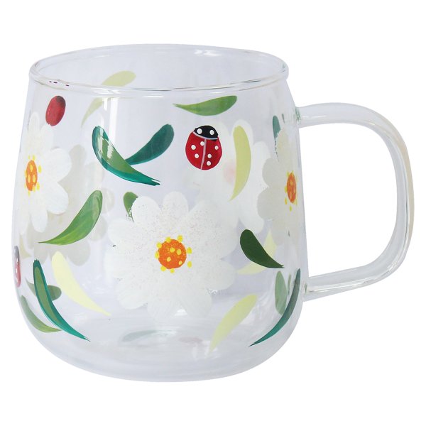 BLUEBERRIES GLASS CUP